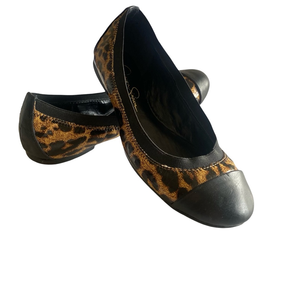Jessica Simpson Leopard Animal Print Ballet Slip On Flats